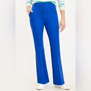 LOFT Royal‎ Blue Stretch Flare Pants with Front Seam Sz 6